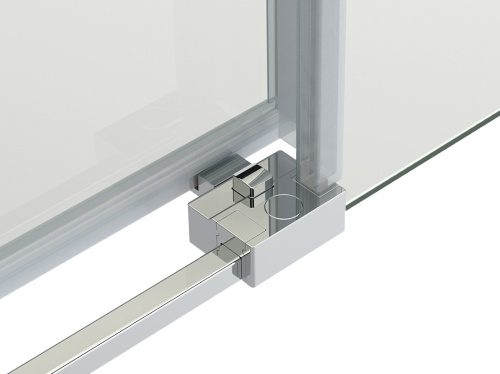 Душевой уголок Grossman Fly GR-8080Fl 80х80 стекло прозрачное профиль хром без поддона - фото 3